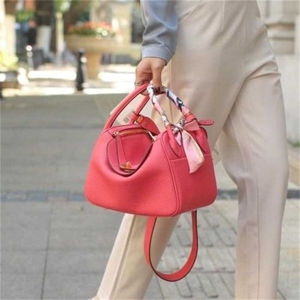 lindi bags h erme new cowhide lindys bag pillow bag one shoulder crossbody bag doctor bag genuine leather women bag