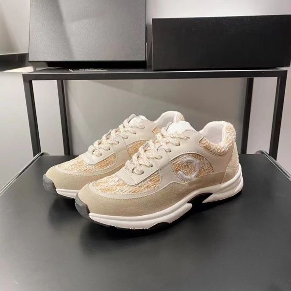 2023 designer sneakers calfskin casual shoes women luxury suede trainers reflective sneaker cnel genuine leather fabric runner winter mesh l, Black
2023 designer sneakers calfskin casual shoes women luxury suede trainers reflective sneaker cnel genuine leather fabric runner winter mesh l, Black