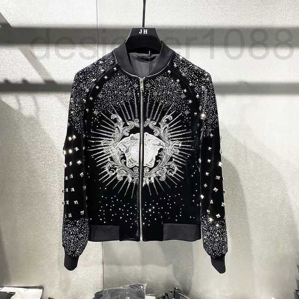 designer autumn mens jacket heavy industry medusa embroidery diamond cardigan coat zipper jackets men women rivet coats l5cr, Black;brown
designer autumn mens jacket heavy industry medusa embroidery diamond cardigan coat zipper jackets men women rivet coats l5cr, Black;brown