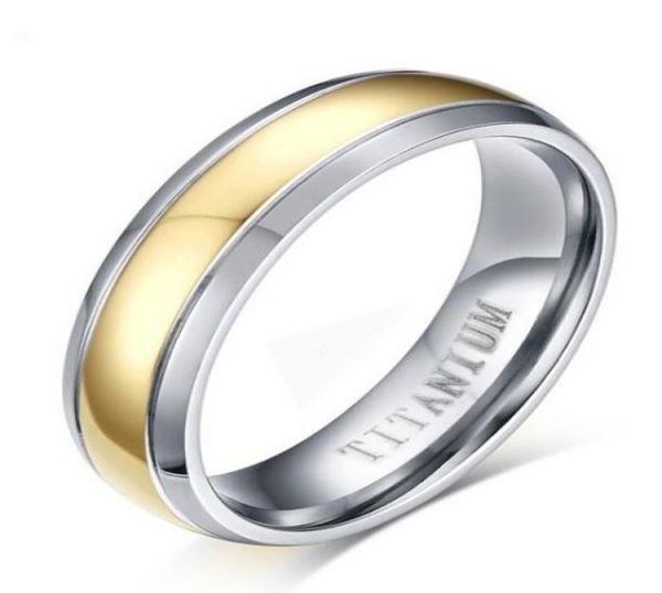 wedding ring 6mm simple titanium rings with 18k gold strip for womenmen comfort fit size 612 in usa and europe3139535, Slivery;golden
wedding ring 6mm simple titanium rings with 18k gold strip for womenmen comfort fit size 612 in usa and europe3139535, Slivery;golden