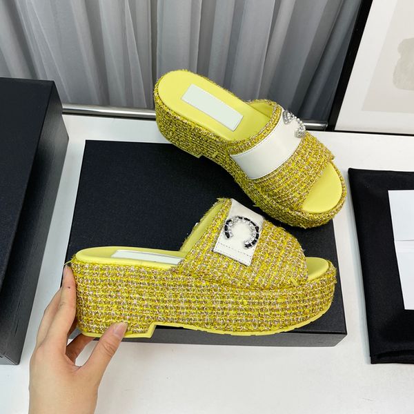 designer womens slippers platform sandals woolen woven rhinestone hardware metal buckles high heel dress shoes dance ballet shoe beach loung, Black
designer womens slippers platform sandals woolen woven rhinestone hardware metal buckles high heel dress shoes dance ballet shoe beach loung, Black