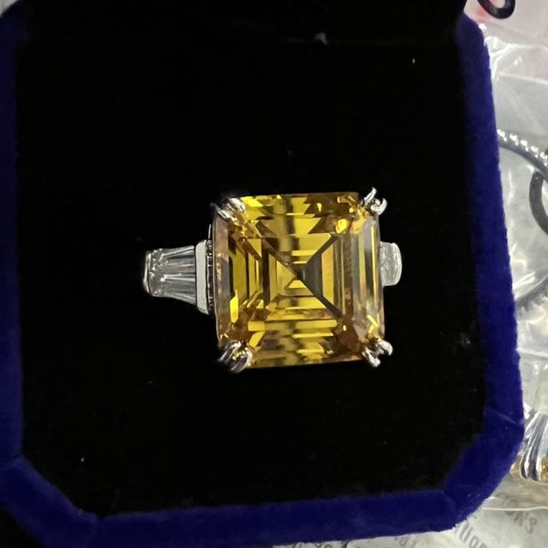 asscher cut 6ct lab z diamond ring 100% real 925 sterling silver party wedding band rings for women men engagement jewelry, Slivery;golden
asscher cut 6ct lab z diamond ring 100% real 925 sterling silver party wedding band rings for women men engagement jewelry, Slivery;golden