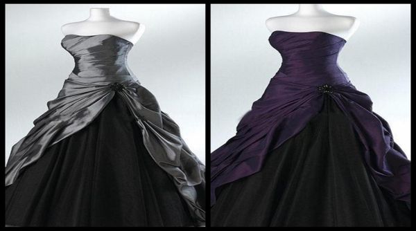 purple and black ball gown gothic wedding dresses for brides strapless grey floor length actual picture bridal gowns vestidos de n2830116, White
purple and black ball gown gothic wedding dresses for brides strapless grey floor length actual picture bridal gowns vestidos de n2830116, White