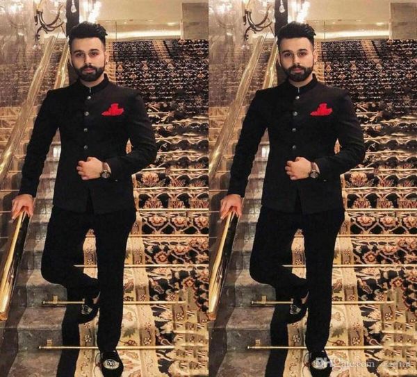 india black men suits for wedding man outfit stand collor groom tuxedo man attire costume homme prom party 2piece terno masculino63552703, Black;gray
india black men suits for wedding man outfit stand collor groom tuxedo man attire costume homme prom party 2piece terno masculino63552703, Black;gray