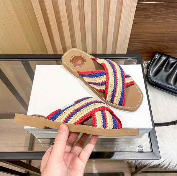 2023 branded woody slippers rainbow crisscross knit strap slides women logo sandal multicolor woven braided cotton meril platform mules croc, Black
2023 branded woody slippers rainbow crisscross knit strap slides women logo sandal multicolor woven braided cotton meril platform mules croc, Black