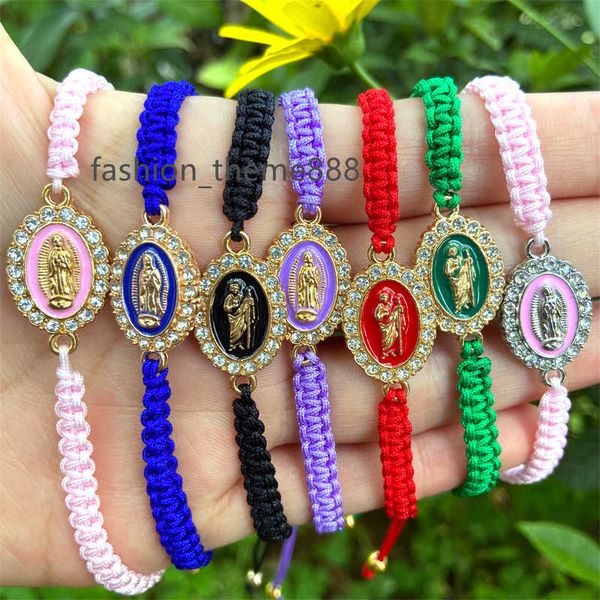 gold plated colorful crystal handmade women girls jewelry gift adjustable jude virgin saint mary bracelet, Silver
gold plated colorful crystal handmade women girls jewelry gift adjustable jude virgin saint mary bracelet, Silver
