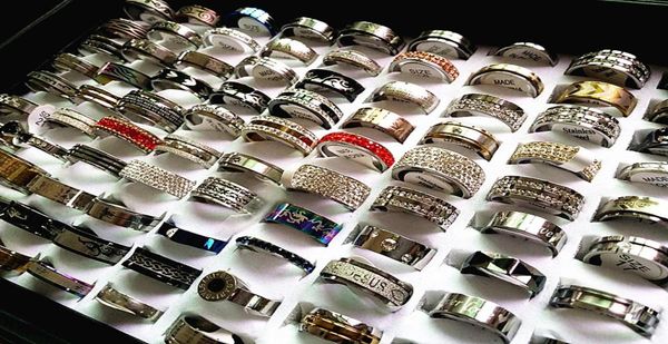 brand new 50pcs mixed different styles men039s women039s real stainless steel bands and spinner jewelry rings whole 69682321268700, Silver
brand new 50pcs mixed different styles men039s women039s real stainless steel bands and spinner jewelry rings whole 69682321268700, Silver