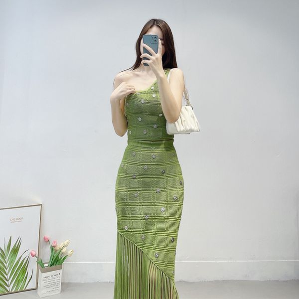 casual dresses new s-andro summer french fruit green oblique shoulder short knitted strap tassel half skirt set of 2, Black;gray
casual dresses new s-andro summer french fruit green oblique shoulder short knitted strap tassel half skirt set of 2, Black;gray