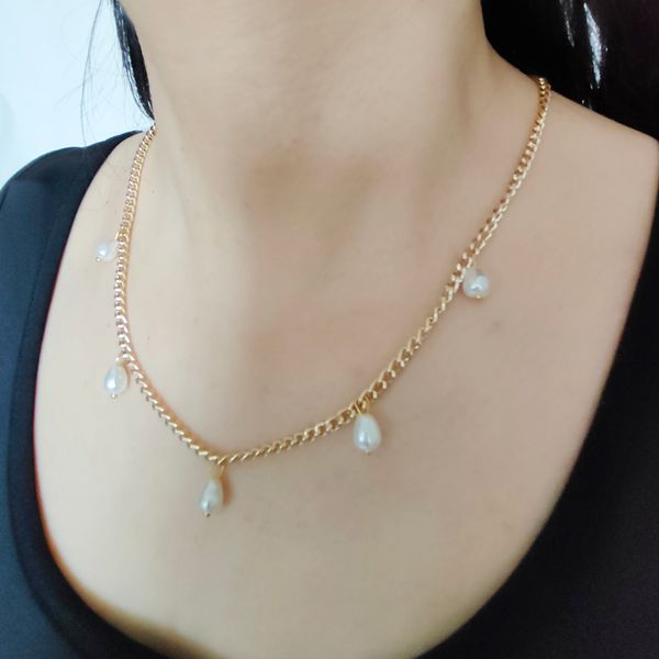 vintage white pearl chaims chain necklace choker for mom y2k aesthetic gold plated pendant for ladies girls women jewelry accessories birthd, Silver
vintage white pearl chaims chain necklace choker for mom y2k aesthetic gold plated pendant for ladies girls women jewelry accessories birthd, Silver