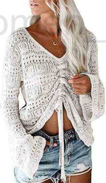 women's sweaters designer women's swter swt drawstring thin knit drawstring 8tng, White;black
women's sweaters designer women's swter swt drawstring thin knit drawstring 8tng, White;black