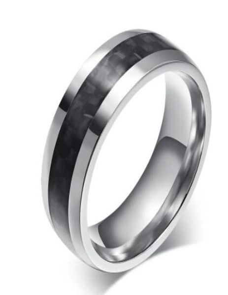 new jewelry men039s ring black carbon fiber silver plated stainless steel ring for men and for women gifts drop r0946814991
new jewelry men039s ring black carbon fiber silver plated stainless steel ring for men and for women gifts drop r0946814991