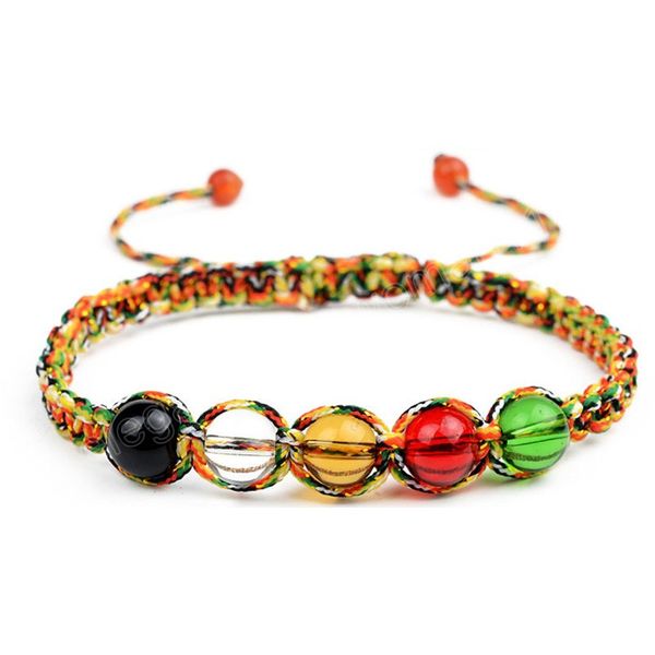 ethnic hand-woven multi colored rope colorful glass beads stretch rope charm lucky bracelets, Golden;silver
ethnic hand-woven multi colored rope colorful glass beads stretch rope charm lucky bracelets, Golden;silver
