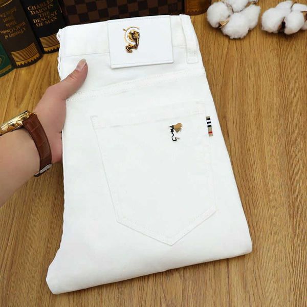 summer thin jeans mens classic slim business pants designer pant tb war horse embroidered sweatpants casual jeans, Blue
summer thin jeans mens classic slim business pants designer pant tb war horse embroidered sweatpants casual jeans, Blue