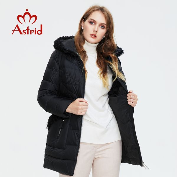 astrid winter women mid-length coat fur collar down jacket female parka hooded fashion plus size parkas women's coat, Black
astrid winter women mid-length coat fur collar down jacket female parka hooded fashion plus size parkas women's coat, Black