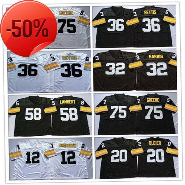 ncaa men vintage football 32 franco harris 20 rocky bleier 36 jerome bettis 58 jack lambert 75 joe greene jersey white black size s-3xl, Black;red
ncaa men vintage football 32 franco harris 20 rocky bleier 36 jerome bettis 58 jack lambert 75 joe greene jersey white black size s-3xl, Black;red