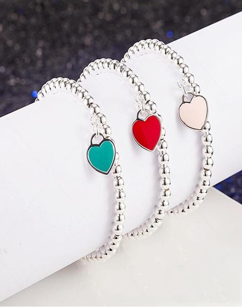 s925 sterling silver blue heart brand 4mm ball bead bracelet classic fashion jewelry birthday gift4831691, Golden;silver
s925 sterling silver blue heart brand 4mm ball bead bracelet classic fashion jewelry birthday gift4831691, Golden;silver