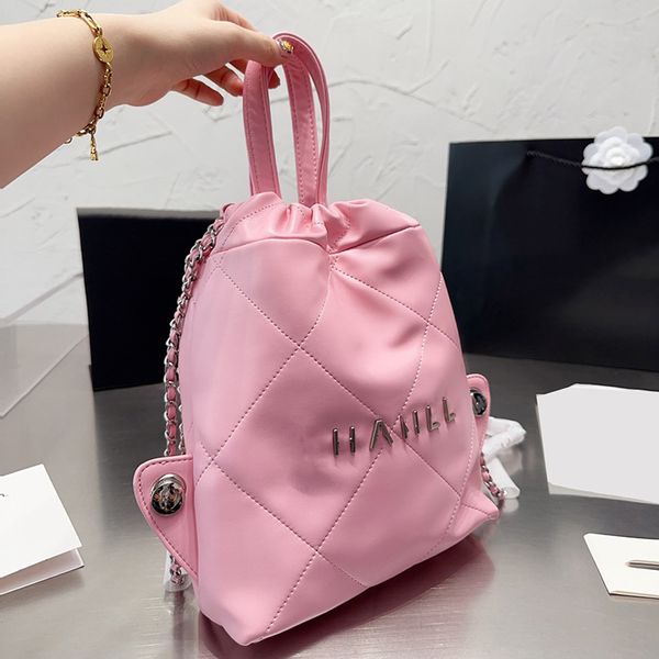 womens classic mini 22 shopping drawstring backpack bags handle totes silve/gold metal hardware matelasse chain shoulder handbags outdoor tr
womens classic mini 22 shopping drawstring backpack bags handle totes silve/gold metal hardware matelasse chain shoulder handbags outdoor tr