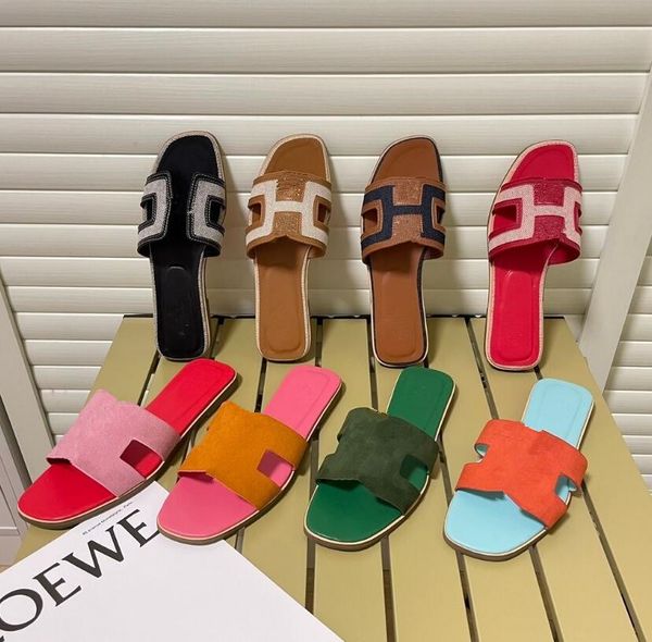 23ss designer shoes women slippers color matching suede flat slippers low heel no-slip slippers canvas denim spliced female sandals beach sh, Black
23ss designer shoes women slippers color matching suede flat slippers low heel no-slip slippers canvas denim spliced female sandals beach sh, Black