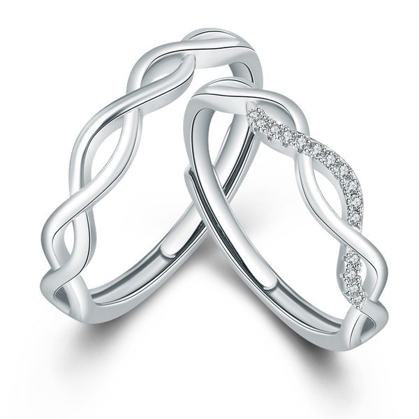 selling simple twisted openwork couple ring,wedding engagement party ring set, Silver
selling simple twisted openwork couple ring,wedding engagement party ring set, Silver