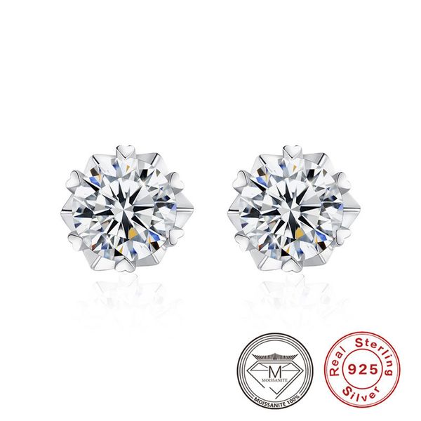 925 sterling silver moissanite earrings snowflake stud earring for women birthday party ear studs, Golden;silver
925 sterling silver moissanite earrings snowflake stud earring for women birthday party ear studs, Golden;silver