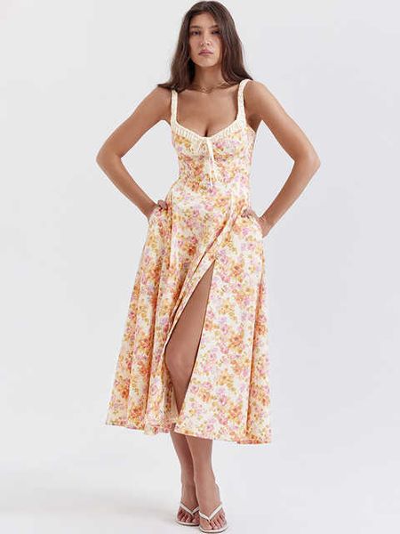 summer floral print midi sundress for women 2023 new in traf beach vacation rave outfits strap split party dresses, Black;gray
summer floral print midi sundress for women 2023 new in traf beach vacation rave outfits strap split party dresses, Black;gray