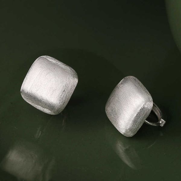 silver heavy industry frosted brushed square earrings ear buckles for women's ins. design and elegance for small group, Golden
silver heavy industry frosted brushed square earrings ear buckles for women's ins. design and elegance for small group, Golden