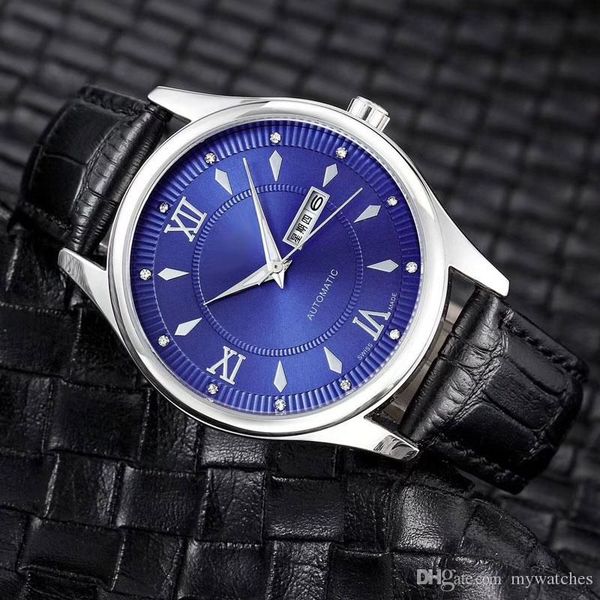 new classic man watch waterproof brand men blue wristwatches day date fashion quartz watches leather strap watch for mens boy male christmas, Slivery;brown
new classic man watch waterproof brand men blue wristwatches day date fashion quartz watches leather strap watch for mens boy male christmas, Slivery;brown