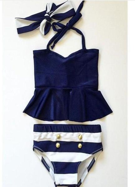 retail 2017 new summer baby girls tankini bikini swimsuit with headbands kids striped button swimwear children girl bathing suit7732585, Blue
retail 2017 new summer baby girls tankini bikini swimsuit with headbands kids striped button swimwear children girl bathing suit7732585, Blue