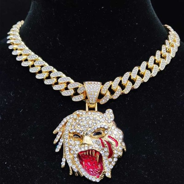 men women hip hop iced out bling figure pendant necklace with 13mm miami cuban chain hiphop rock necklaces fashion charm jewelry, Silver
men women hip hop iced out bling figure pendant necklace with 13mm miami cuban chain hiphop rock necklaces fashion charm jewelry, Silver
