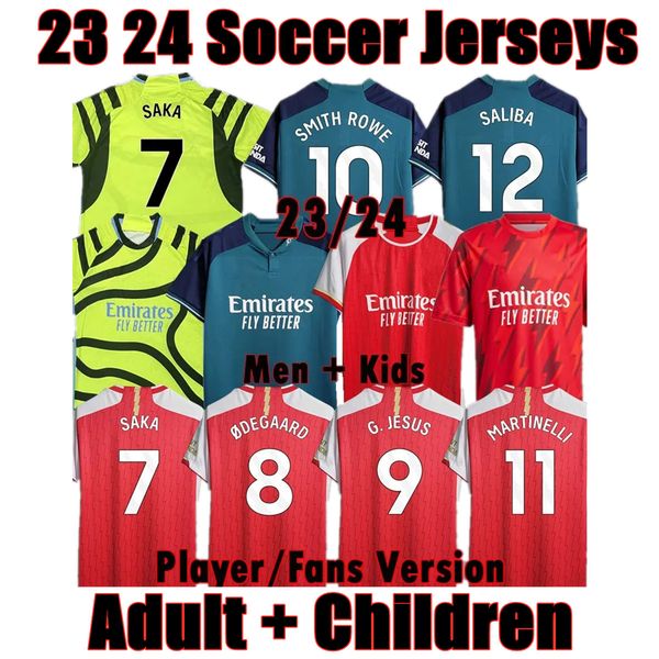 23 24 g.jesus saka smith rowe soccer jerseys odegaard trossard martinelli kiwior tomiyasu arsen jersey 2023 2024 football shirt men kids set, Black;yellow
23 24 g.jesus saka smith rowe soccer jerseys odegaard trossard martinelli kiwior tomiyasu arsen jersey 2023 2024 football shirt men kids set, Black;yellow