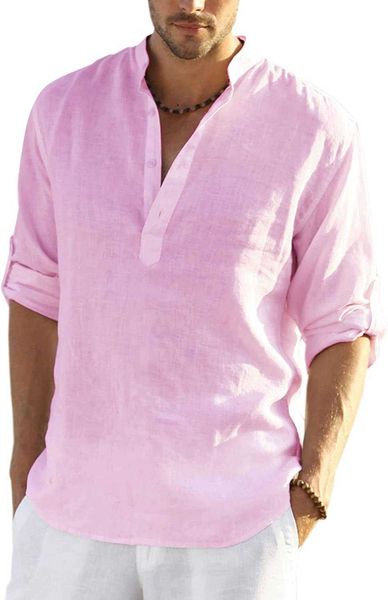 coofandy men's cotton hemp henley shirt long sleeve hippie casual beach t-shirt s36z m1ml, White;black
coofandy men's cotton hemp henley shirt long sleeve hippie casual beach t-shirt s36z m1ml, White;black