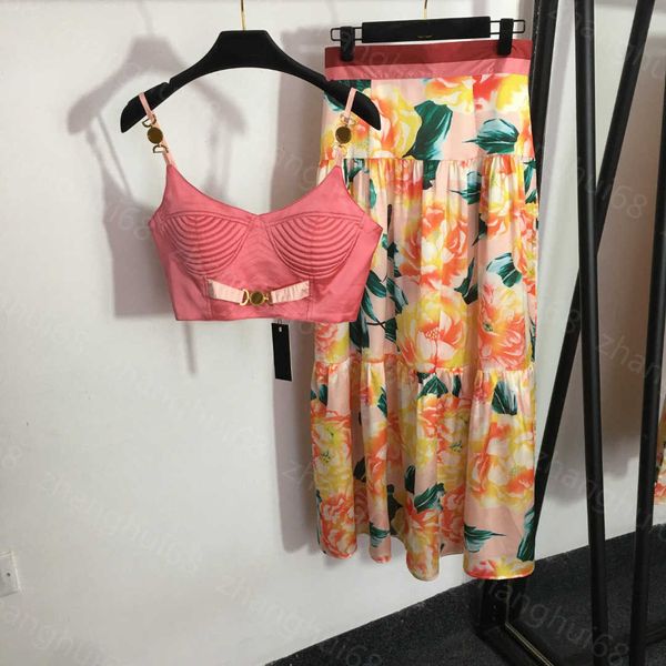 23ss skirt set womens designer clothing button up strapless suspender temperament printed high-waisted half skirt sets womens clothing, White
23ss skirt set womens designer clothing button up strapless suspender temperament printed high-waisted half skirt sets womens clothing, White