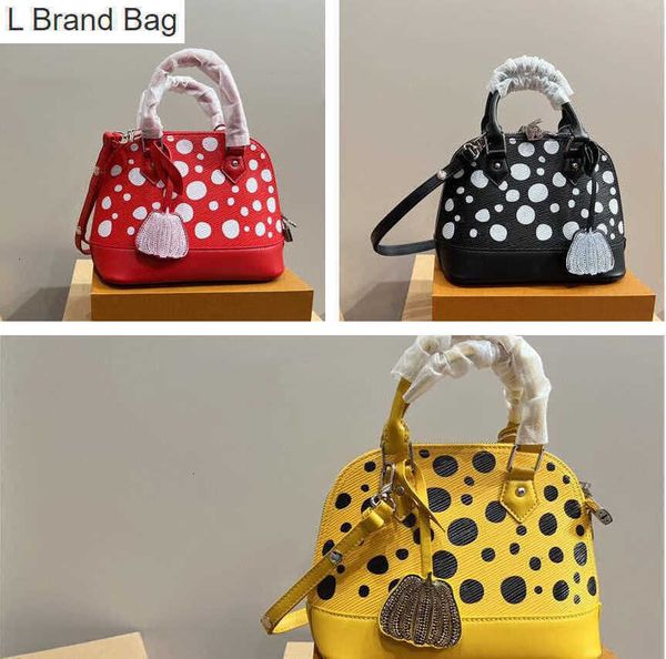 l brand bag yk alma shell bag bb painted dots yayoi kusama shoulder handbag designer women handle bag purse infinity dots padlock grained ge, Black
l brand bag yk alma shell bag bb painted dots yayoi kusama shoulder handbag designer women handle bag purse infinity dots padlock grained ge, Black