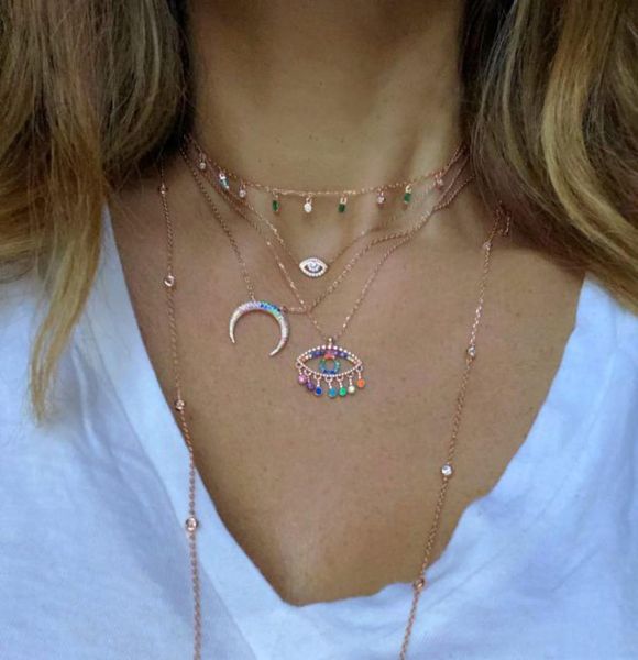 rainbow color gold plated evil eye necklace floating cz drop charm elegance turkish evil eye pendant charming jewelry7731551, Silver
rainbow color gold plated evil eye necklace floating cz drop charm elegance turkish evil eye pendant charming jewelry7731551, Silver
