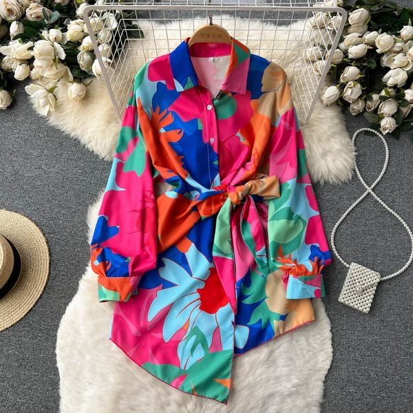 european and american niche design irregular dress women's spring and autumn new goddess style print tie shirt a-line dress, Black;gray
european and american niche design irregular dress women's spring and autumn new goddess style print tie shirt a-line dress, Black;gray