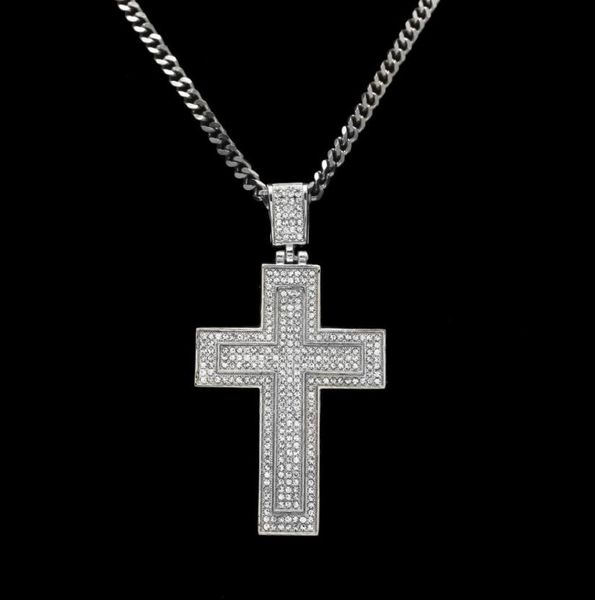 men catholic silver gold plated cross pendant necklace fashion rock style double crucifix clear stone christian jewelry for women 1133996
men catholic silver gold plated cross pendant necklace fashion rock style double crucifix clear stone christian jewelry for women 1133996