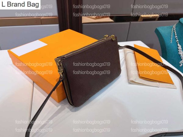 l brand bag double zip pochette cross body bag letter flower patten shoulder bags two zipped pockets clutch designers womens handbags purses, Black
l brand bag double zip pochette cross body bag letter flower patten shoulder bags two zipped pockets clutch designers womens handbags purses, Black