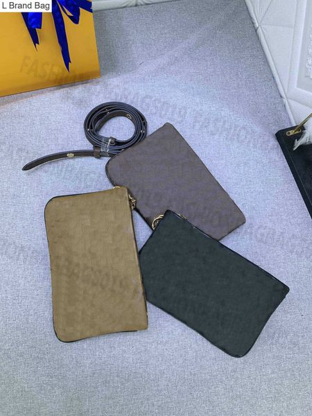 l brand bag ladies fashion casual bag 3 in 1 pouch crossbody shoulderbag m45412 three detachable flap purse wallet letter zipper closure han, Black
l brand bag ladies fashion casual bag 3 in 1 pouch crossbody shoulderbag m45412 three detachable flap purse wallet letter zipper closure han, Black