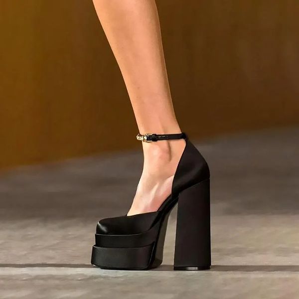 dress shoes platform heels pink woman pumps genuine leather thick heel designer talons tacones mujer sapatos femininos de salto, Black
dress shoes platform heels pink woman pumps genuine leather thick heel designer talons tacones mujer sapatos femininos de salto, Black