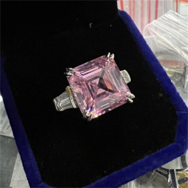 asscher cut 12mm lab pink diamond ring 100% real 925 sterling silver party wedding band rings for women men engagement jewelry, Slivery;golden
asscher cut 12mm lab pink diamond ring 100% real 925 sterling silver party wedding band rings for women men engagement jewelry, Slivery;golden