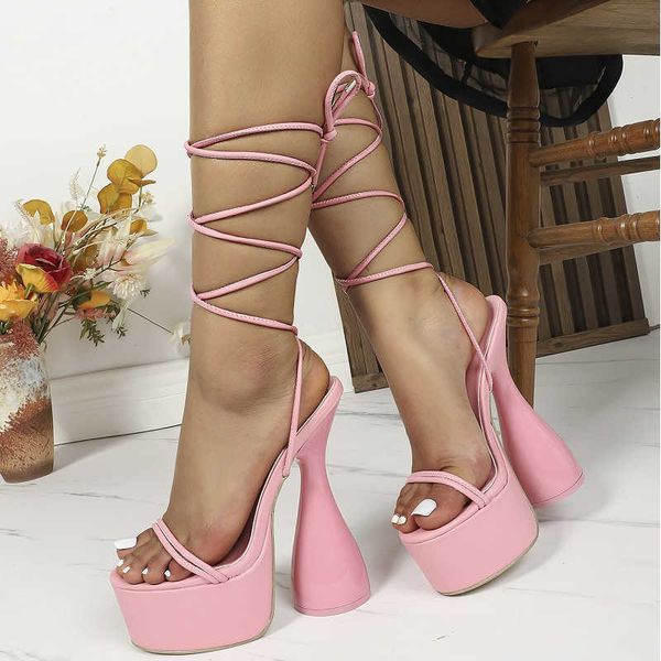 woman sandals gladiator chunky platform high heels woman street style ankle cross-tied nightclub catwalk party shoes 230511, Black
woman sandals gladiator chunky platform high heels woman street style ankle cross-tied nightclub catwalk party shoes 230511, Black