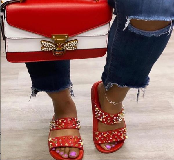 women black giant studded sandals gold studs slides sliver beach shoes white slippers vacation flats mules large size whole x07464574
women black giant studded sandals gold studs slides sliver beach shoes white slippers vacation flats mules large size whole x07464574