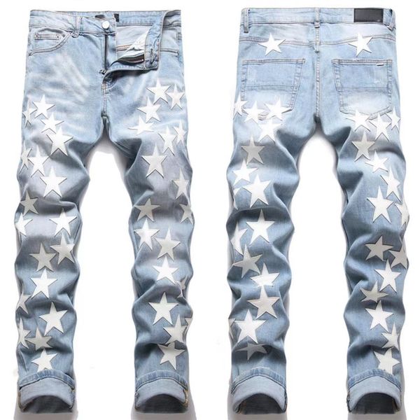 2023 mens jeans designer men pant fashion luxe denim embroidery pants holes trouser ong straihgt jeans long man jean 29-38 distressed zipper, Blue
2023 mens jeans designer men pant fashion luxe denim embroidery pants holes trouser ong straihgt jeans long man jean 29-38 distressed zipper, Blue