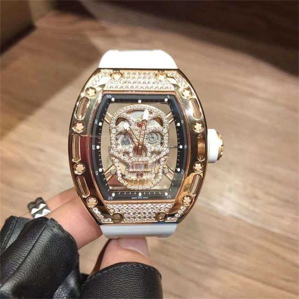 men luxury richads watch milles mechanical skull cutout fully automatic atmosphere inlaid with diamond fashion personality waterproof all ov, Slivery;black
men luxury richads watch milles mechanical skull cutout fully automatic atmosphere inlaid with diamond fashion personality waterproof all ov, Slivery;black