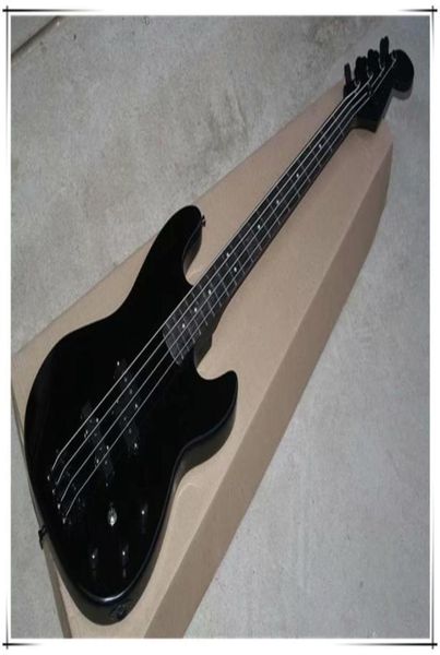 4 strings black body electric bass guitar with black hardwareskull pattern on the neck platecan be customized8355791
4 strings black body electric bass guitar with black hardwareskull pattern on the neck platecan be customized8355791