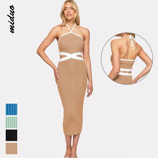 womens knitted fitted dress sleeveless halter lace-up backless hollow out design slimming fitted hip skirts for girls europe and american st, Black;gray
womens knitted fitted dress sleeveless halter lace-up backless hollow out design slimming fitted hip skirts for girls europe and american st, Black;gray