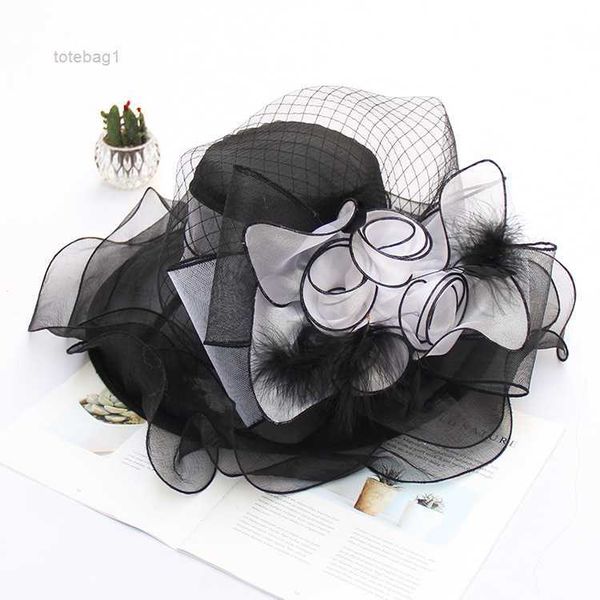 wide brim hat summer new ougen yarn sunshade hat women's flower mesh fashion sunscreen sun cap 3 p1m5, Blue;gray
wide brim hat summer new ougen yarn sunshade hat women's flower mesh fashion sunscreen sun cap 3 p1m5, Blue;gray
