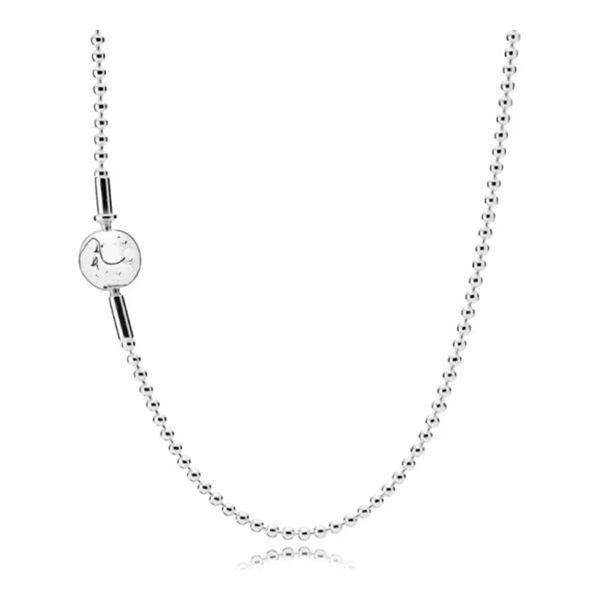 luxury designer beaded necklace authentic jewelry necklace women's pendant set party holiday, Silver
luxury designer beaded necklace authentic jewelry necklace women's pendant set party holiday, Silver