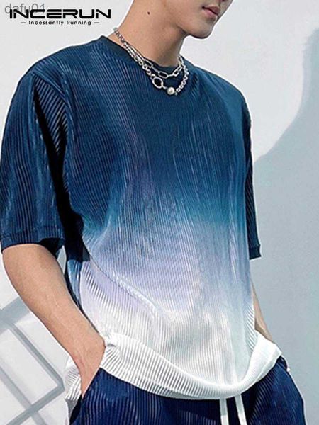men's t-shirts incerun fashion men t shirt o-neck half sleeve tie dye gradient loosestreetwear men clothing 2023 folds casual camisetas, White;black
men's t-shirts incerun fashion men t shirt o-neck half sleeve tie dye gradient loosestreetwear men clothing 2023 folds casual camisetas, White;black
