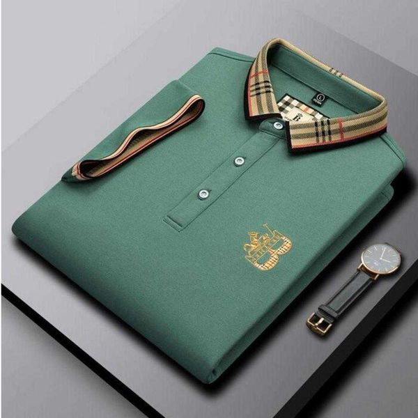high 2023 end embroidered short sleeved cotton polo shirt men s t korean fashion clothing summer luxury asian size m xl xxl xxxl 03, White;black
high 2023 end embroidered short sleeved cotton polo shirt men s t korean fashion clothing summer luxury asian size m xl xxl xxxl 03, White;black